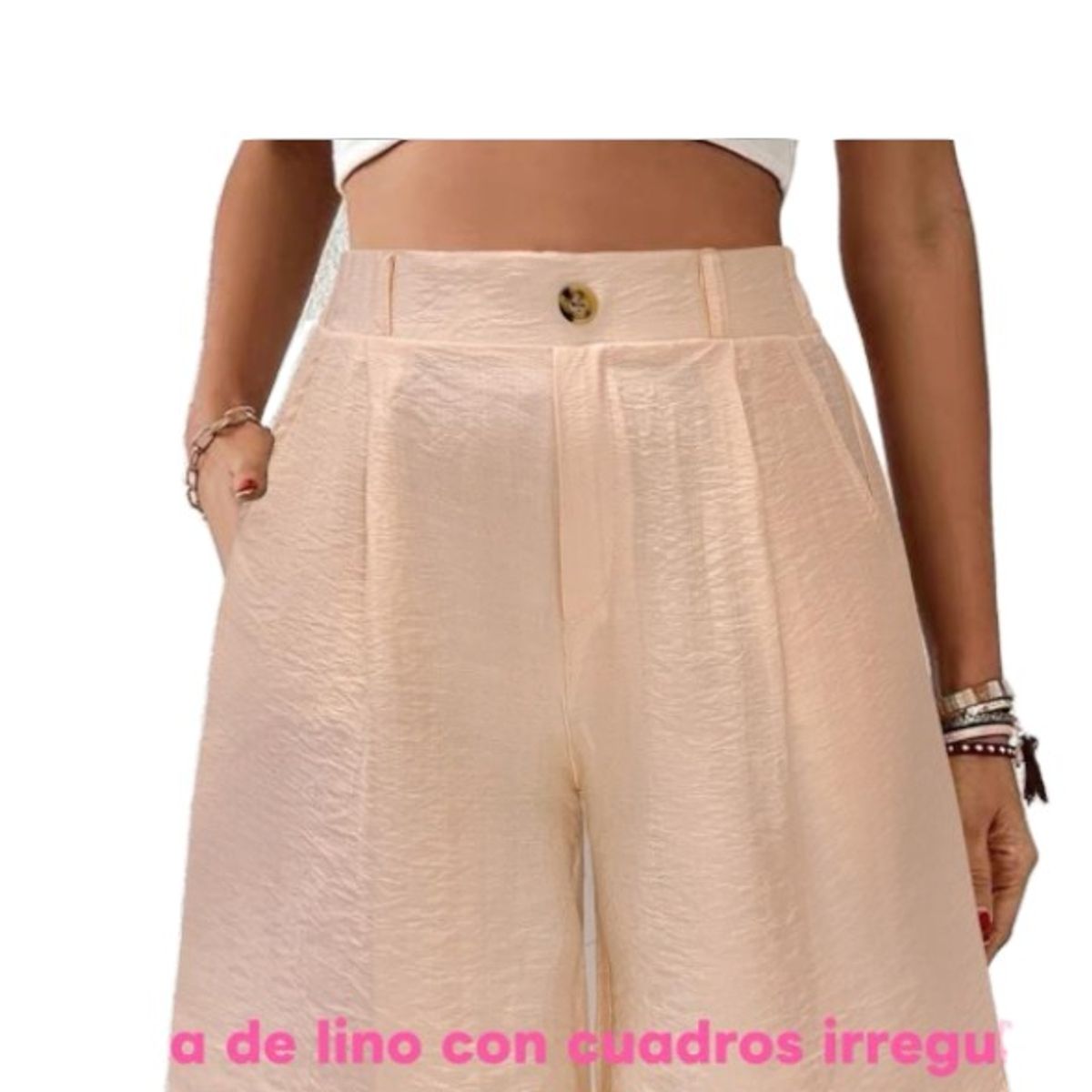 AGW - Pack 3 Short Lino Mujer Colores Surtidos