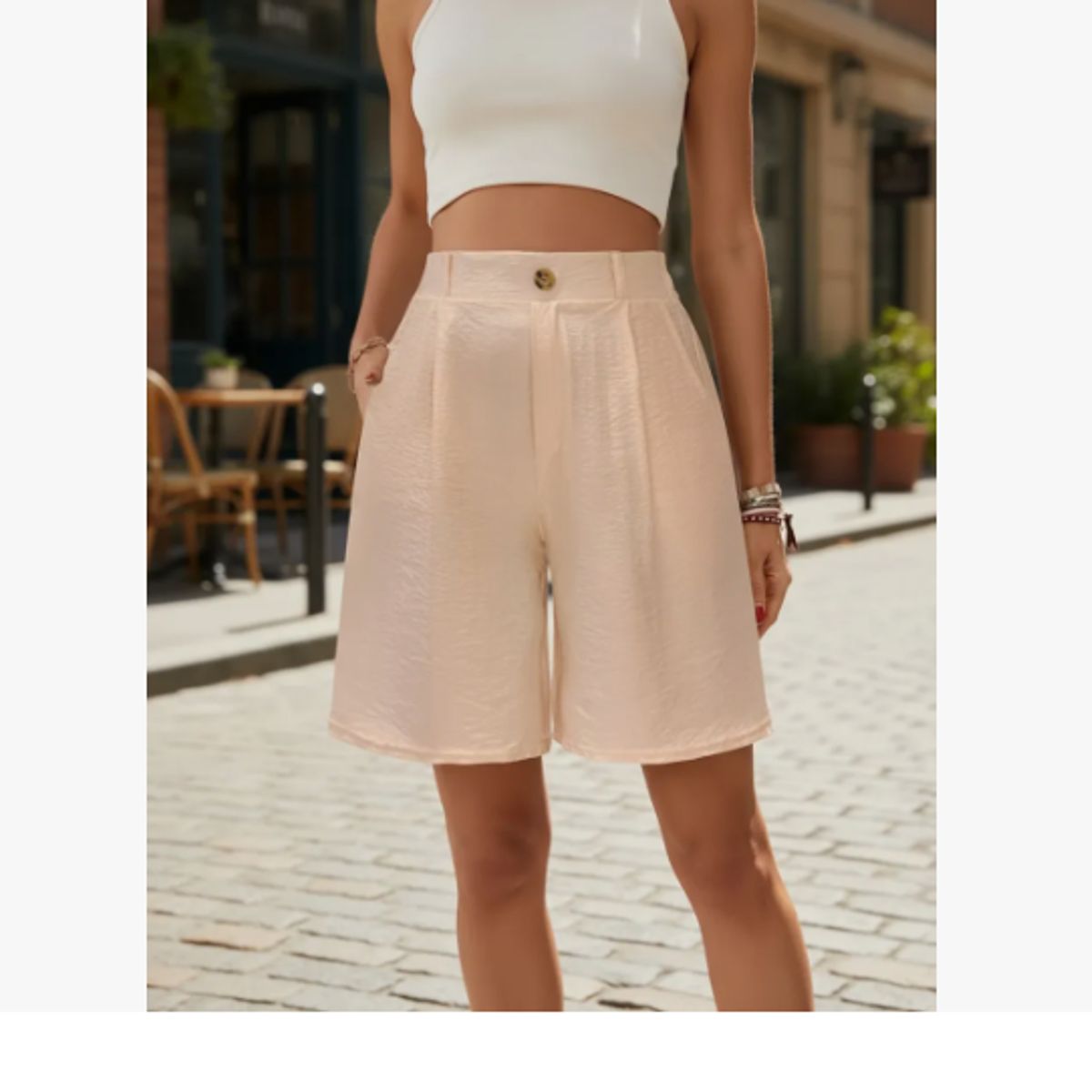 AGW - Pack 3 Short Lino Mujer Colores Surtidos