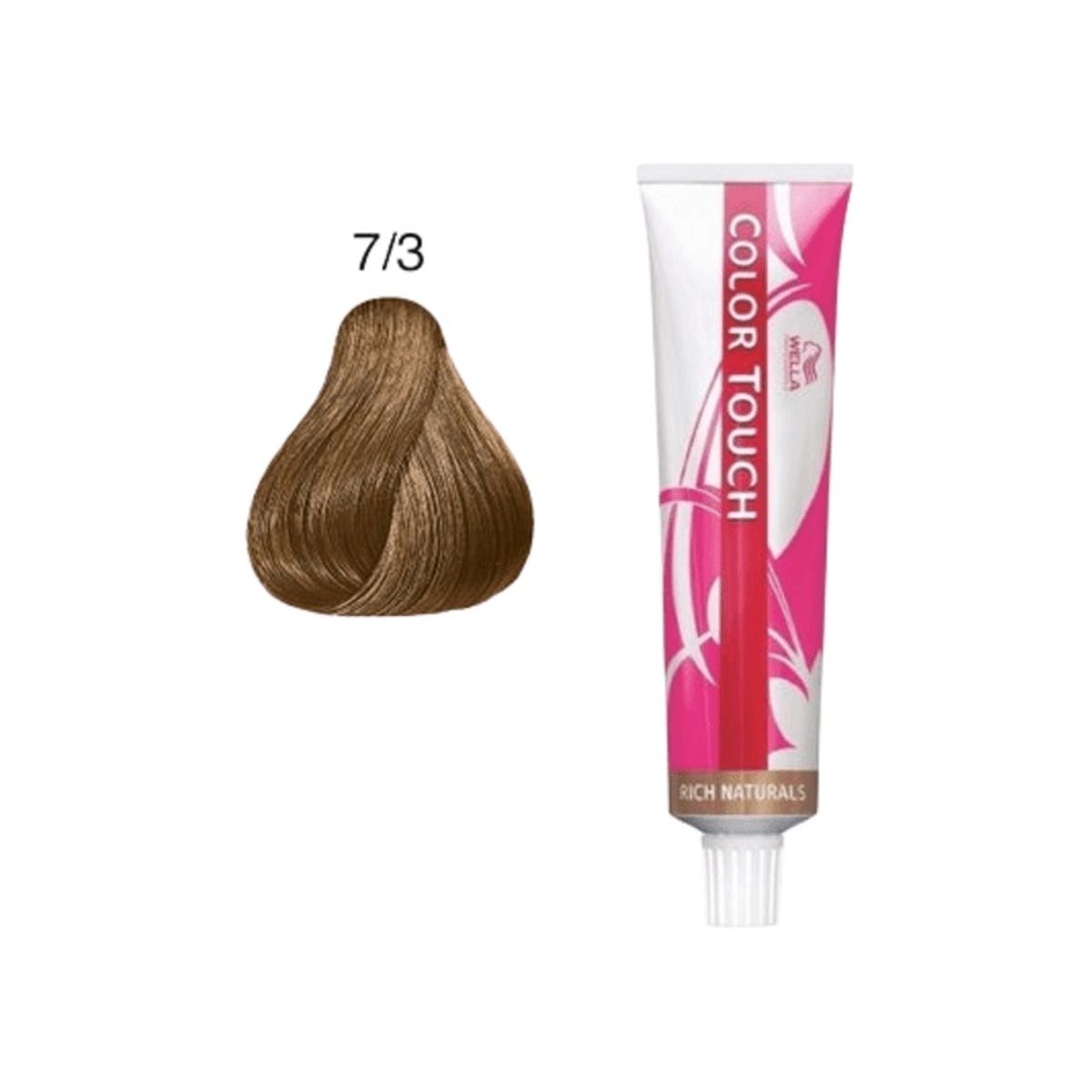 WELLA - Tinte para cabello Wella Color Touch 73 Rubio Mediano Dorado 60ml