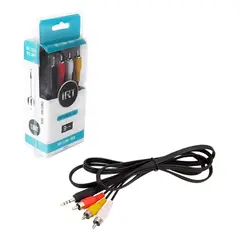 GENERICO - Cable Audio y Video Plug 3.5 mm a 3 RCA 1.8 Metros IRT