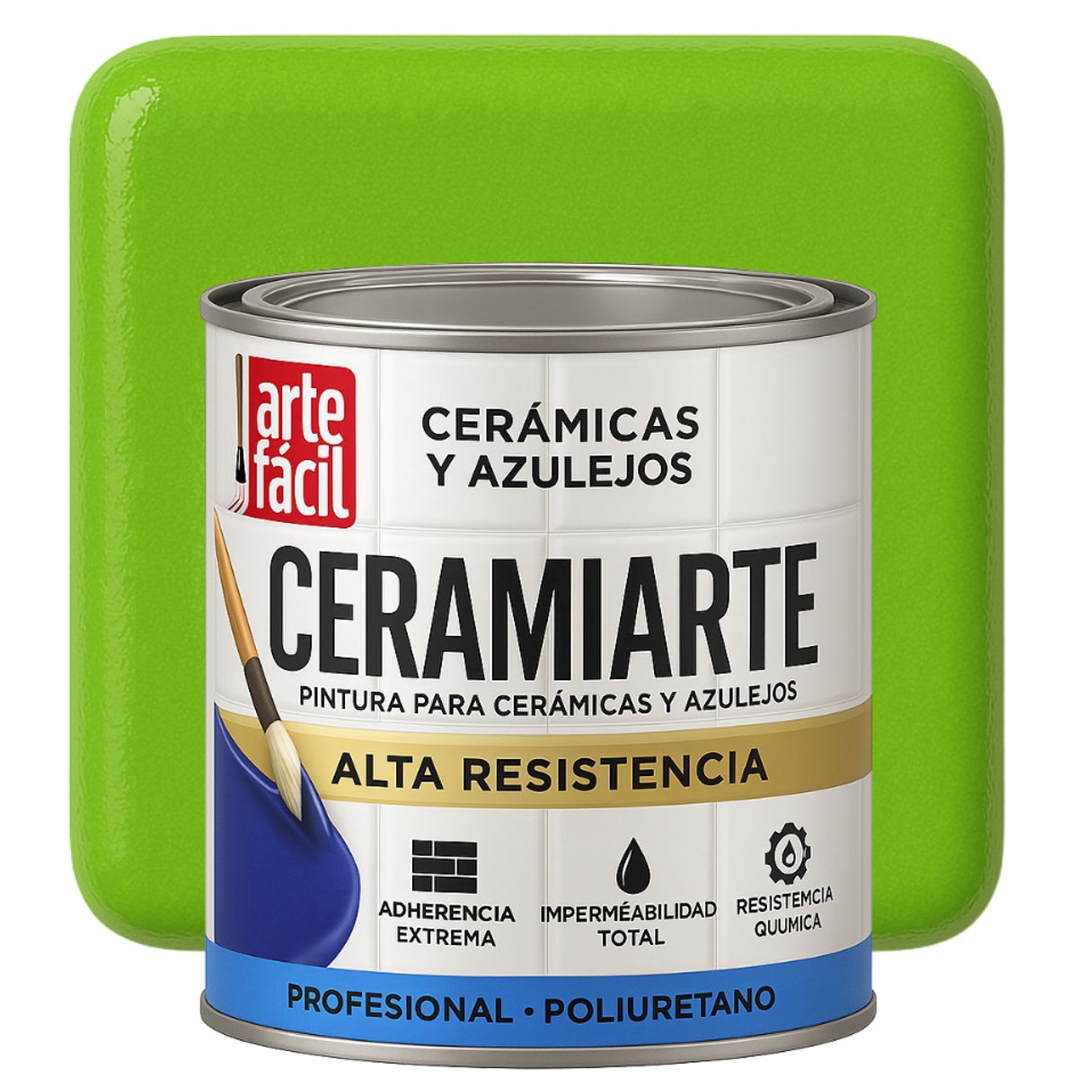 GENERICO - PINTURA CERAMICA AZULEJOS - 1-16 GALON VERDE LIMA