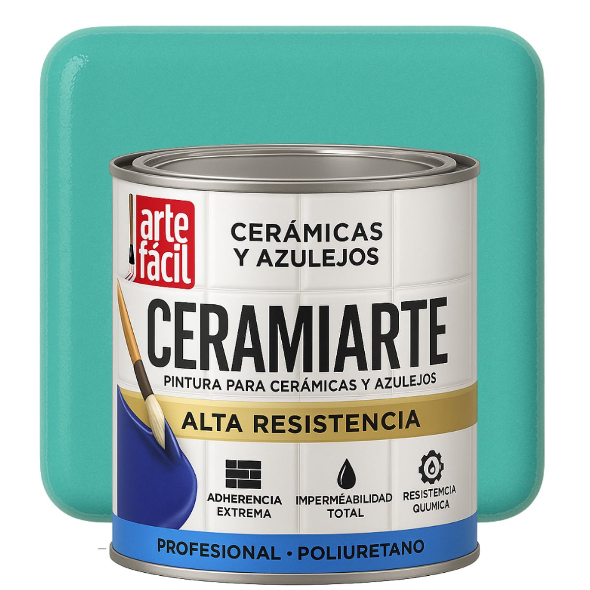GENERICO - PINTURA CERAMICA AZULEJOS - 1-16 GALON VERDE TROPICAL