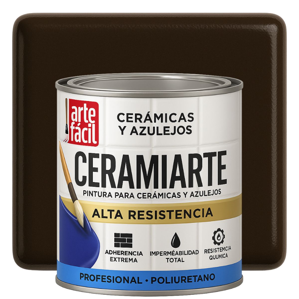 GENERICO - PINTURA CERAMICA AZULEJOS - 1-16 GALON WENGUÉ URBANO