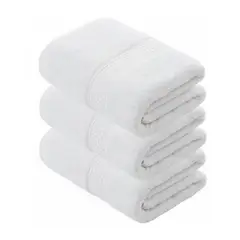 GARSIL - Pack De 3 Toallas De Baño Algodon Blanco De Cuerpo 70x140cm de 420grs