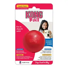 KONG - Pelota Para Perro Ball Classic Talla S Hasta 16 Kg Rojo