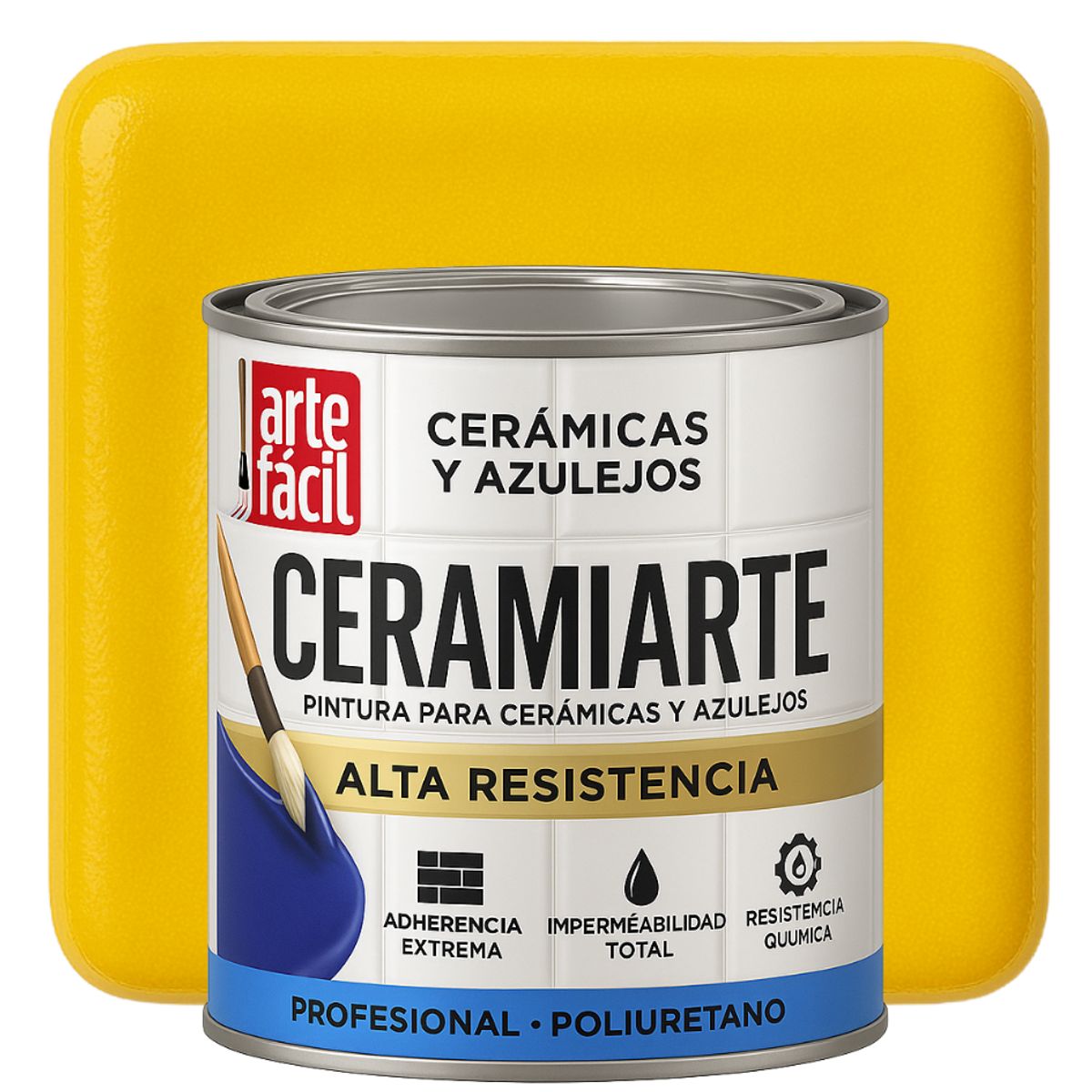GENERICO - PINTURA CERAMICA AZULEJOS - 1-8 GALON AMARILLO ORO