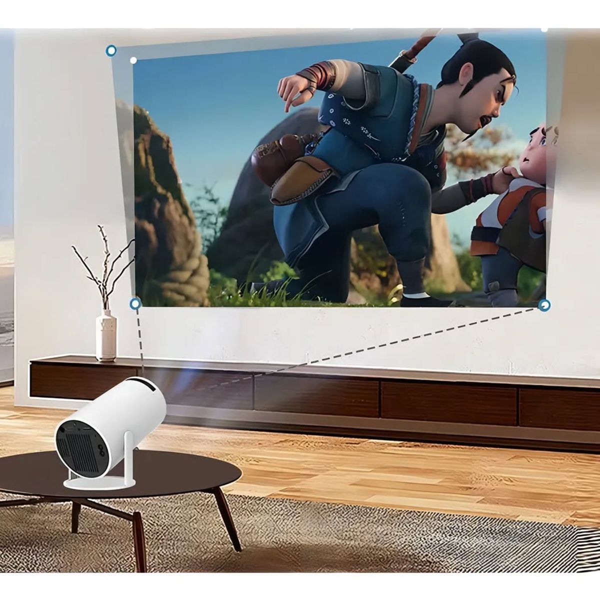 GENERICO - Mini proyector LED HY300 Multimedia 4K ULTRAHD