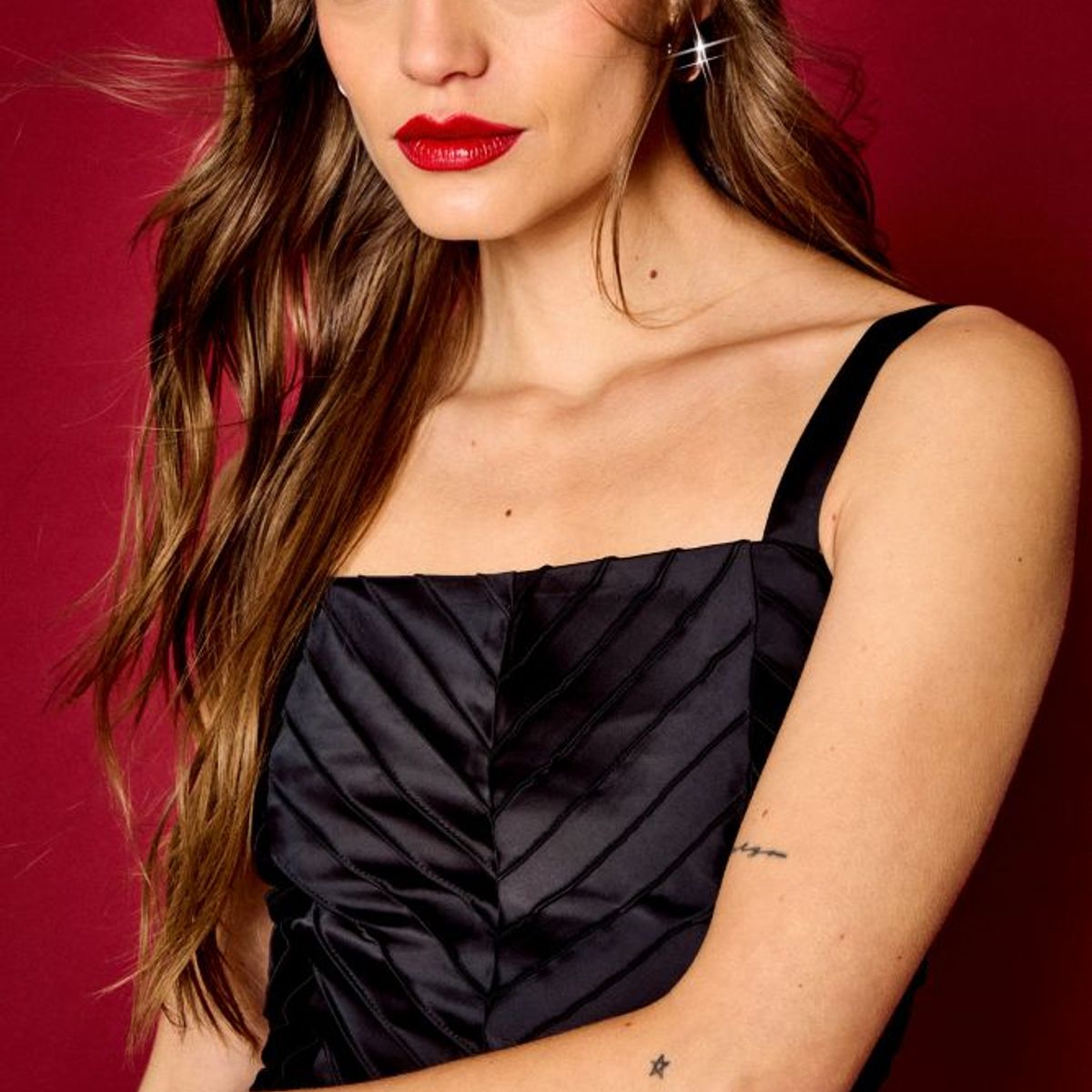 IO - Blusa Lisa Mujer Negro Io