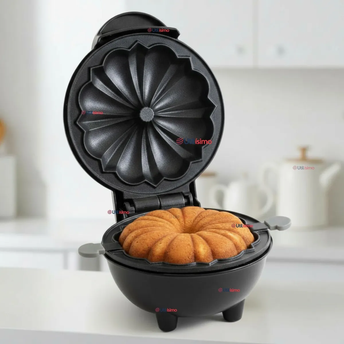 LINE - Máquina De Mini Bundt Queque Pastel Con Molde Antiadherente 700W