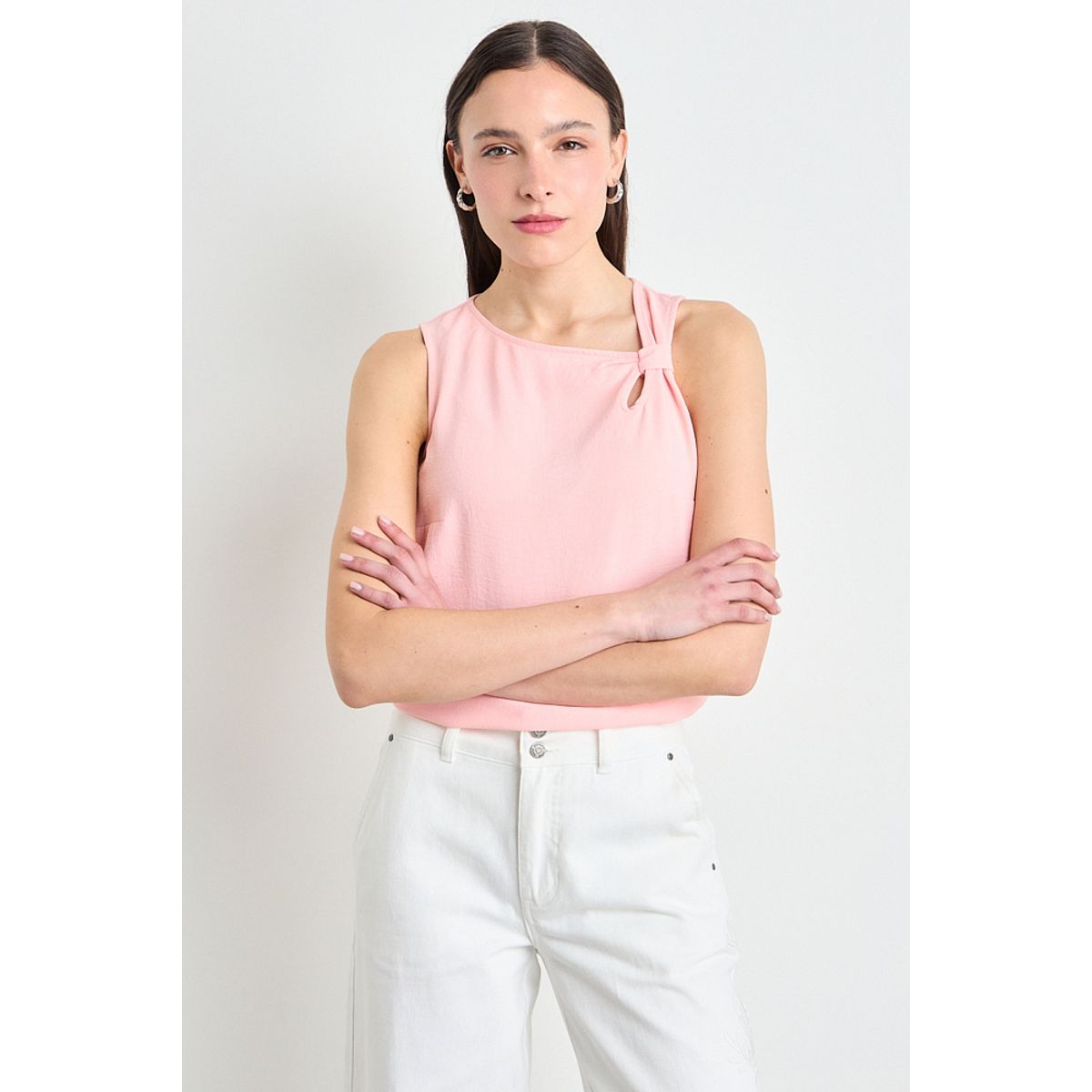 IO - Polera Lisa Mujer Rosa Io