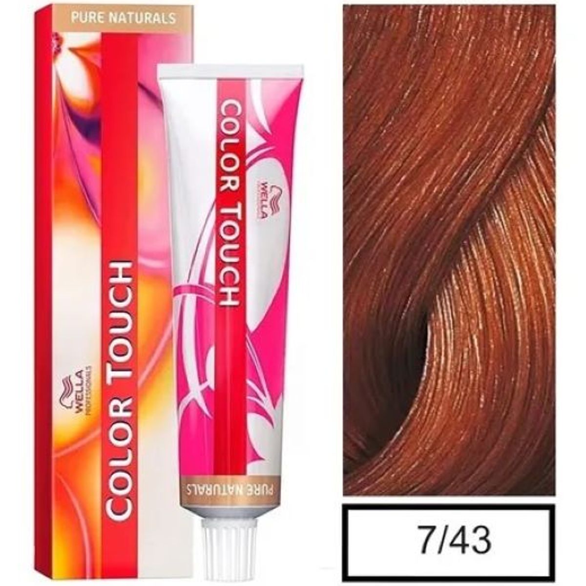 WELLA - Tinte Wella Color Touch 7.43 Rubio Mediano Rojo Dorado 60ml