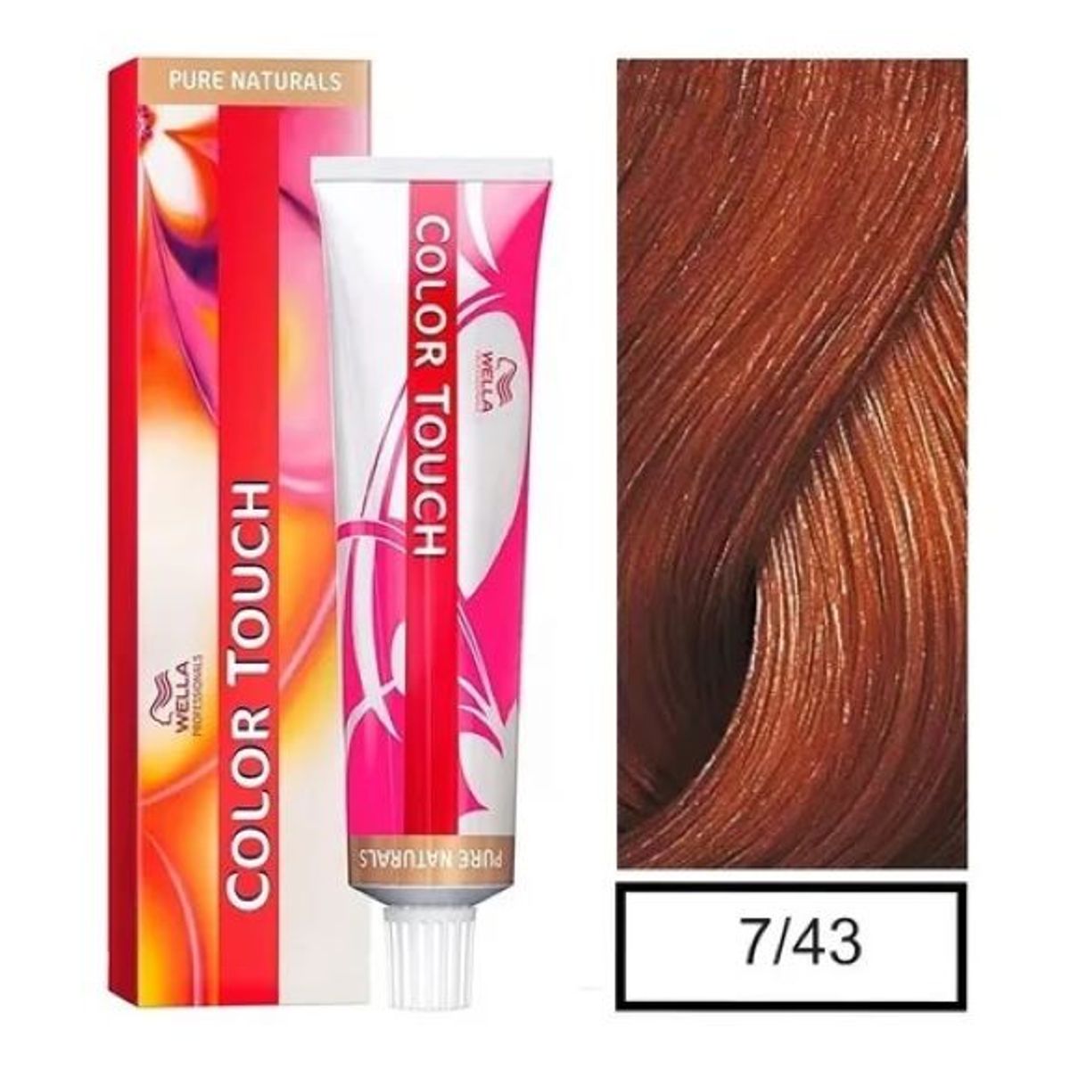 WELLA - Tinte Wella Color Touch 7.43 Rubio Mediano Rojo Dorado 60ml