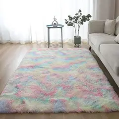 DIANA - ALFOMBRA PELUDA TIPO SHAGGY DE 200CM X 240CM COLOR MULTICOLOR