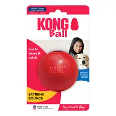KONG - Pelota Para Perro Ball Classic Talla M / L 13-30 Kg Rojo