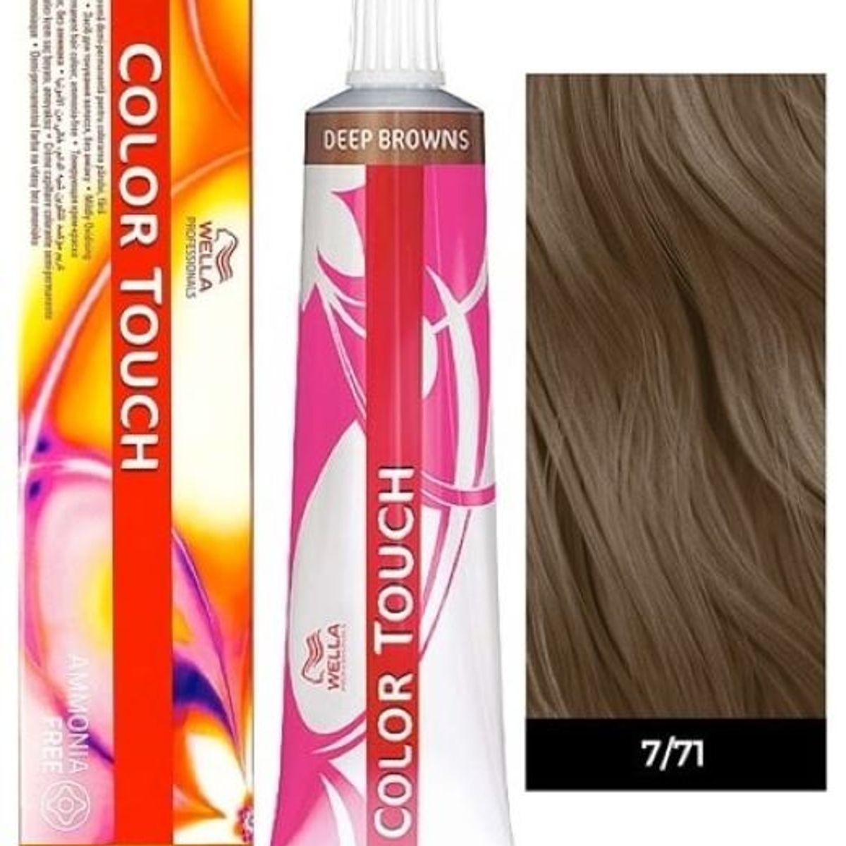 WELLA - Tinte Wella Color Touch 7.71 Rubio Mediano Marron Ceniza 60ml