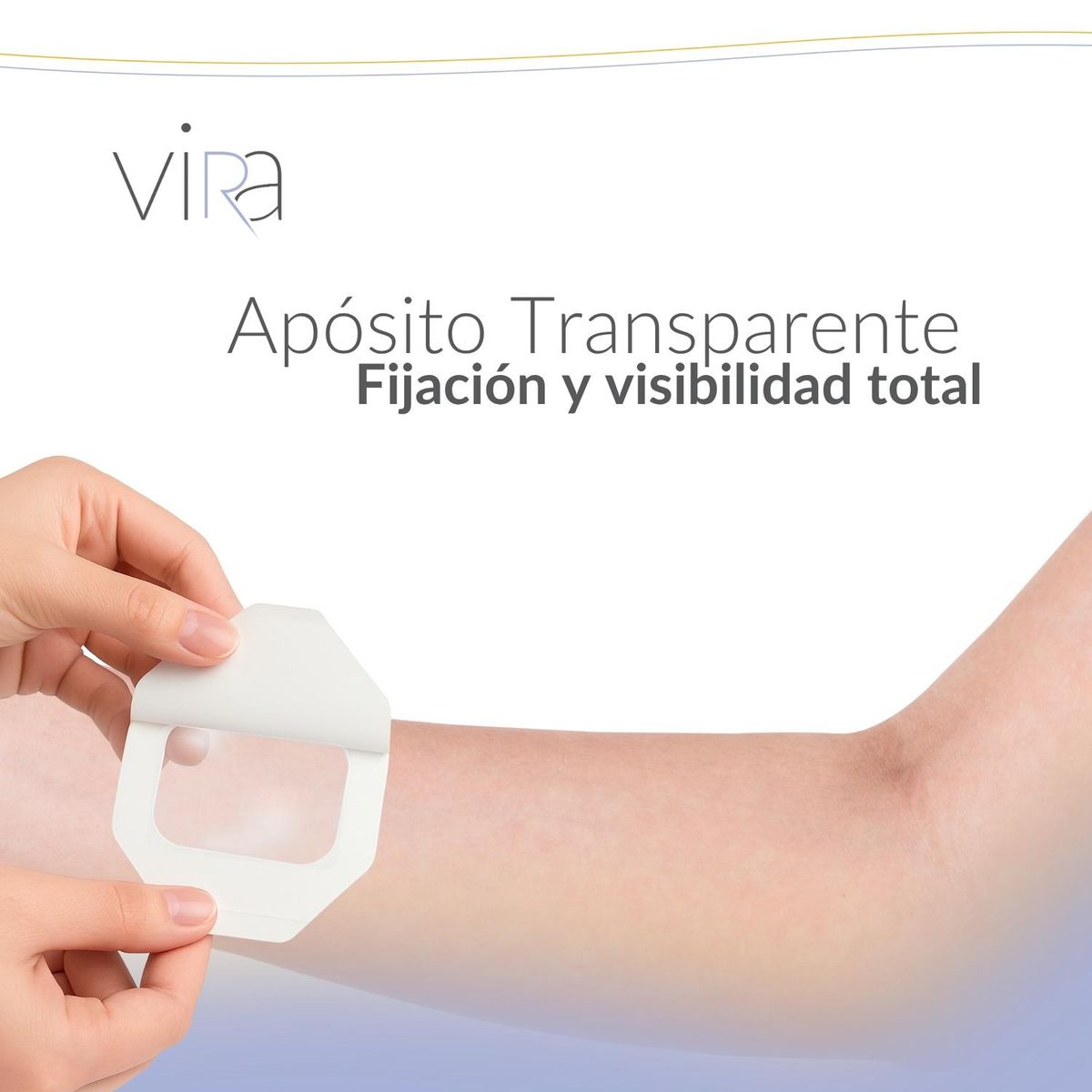 GENERICO - Apósito Adhesivo Transparente 10x12cm Estéril 50u viRa - Blanco