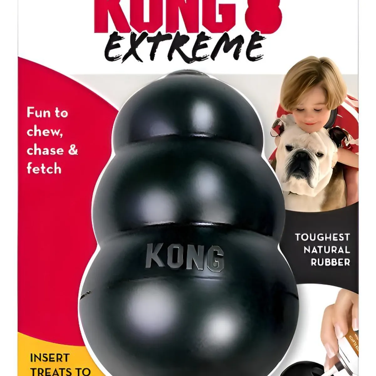 KONG - Juguete Kong Extreme Para Mascotas Perros Talla Xl 27-41 Kg Negro