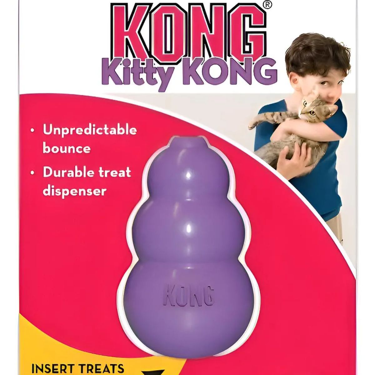 KONG - Juguete Kong Kitty Kong Para Gatos Rellenable Talla Única