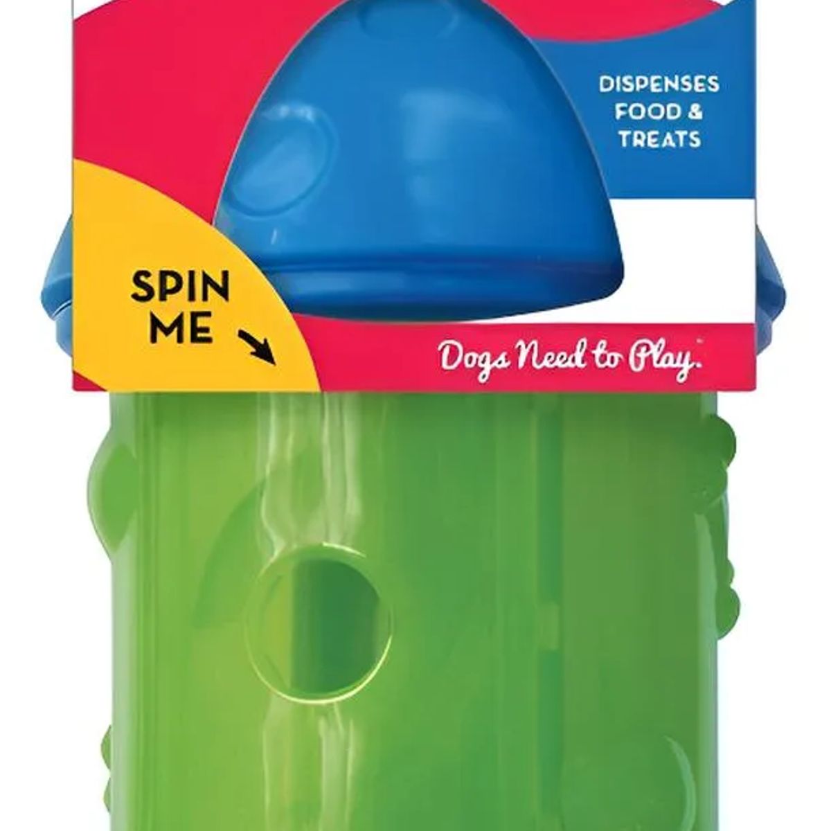 KONG - Juguete Dispensador De Comida Para Perro Grande Kong Spin It Verde