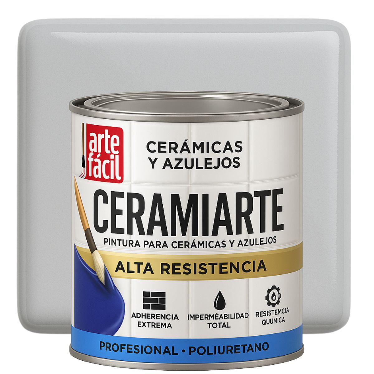 GENERICO - PINTURA CERAMICA AZULEJOS - 1-8 GALON GRIS URBANO