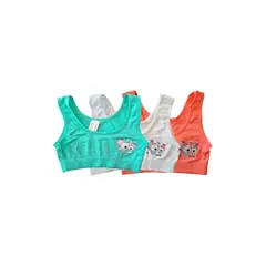 LOOK SHOP - Pack 3 Petos Niña Elasticados Lycra. Mi Primer Sostén. 84