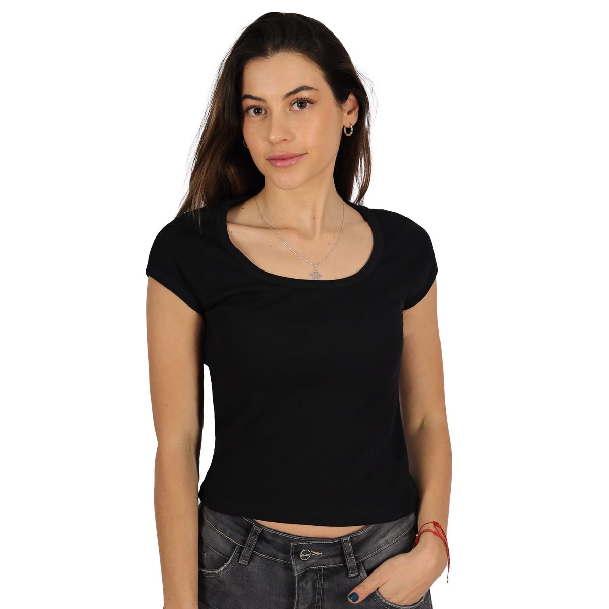 DIVINO JEANS - Polera Maira I Negra Divino Jeans