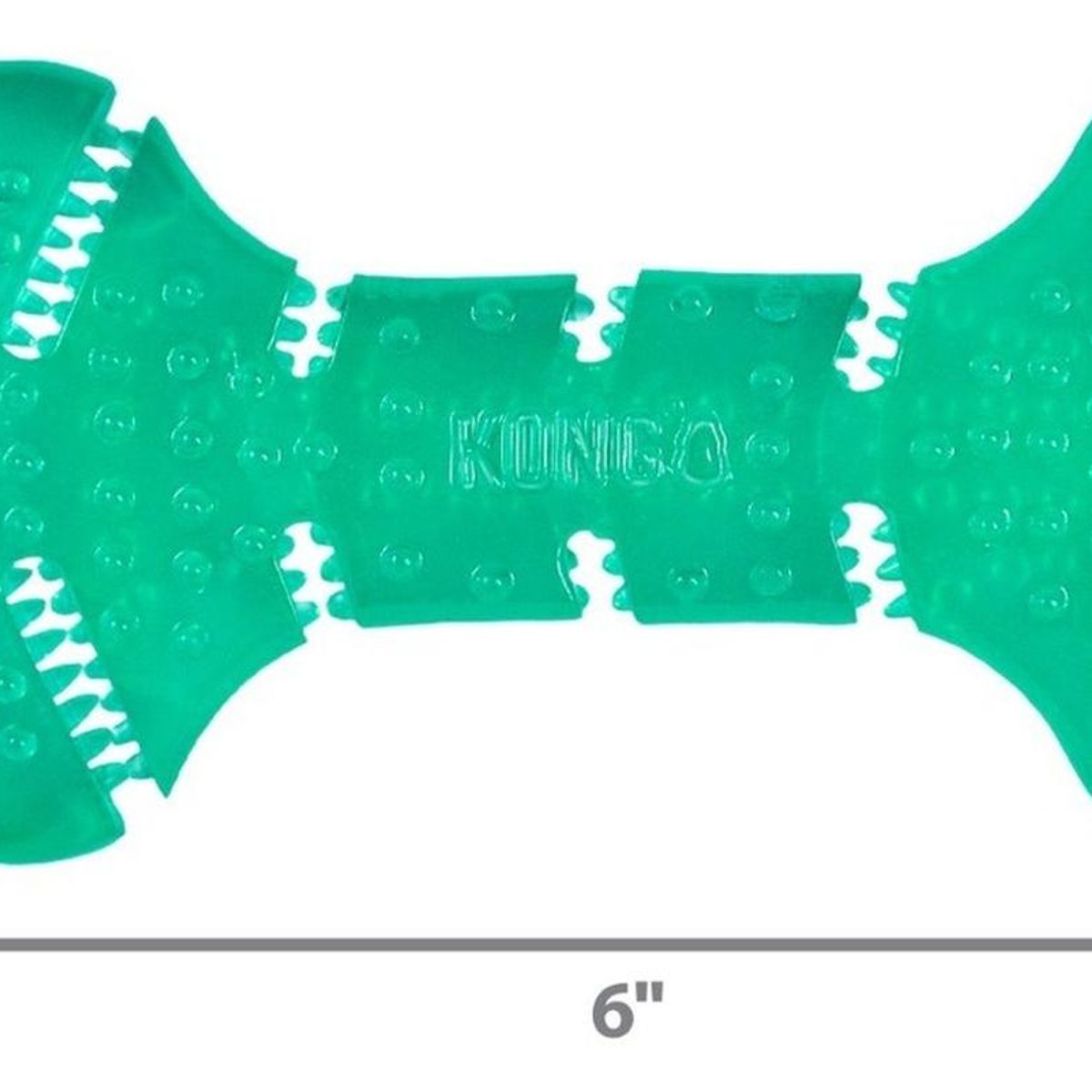 KONG - Kong Dental Squeezz Bone Hueso Dental Con Textura Talla M