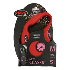 FLEXI - Correa Retráctil Para Perro Classic Talla M Max. 25kg - Rojo