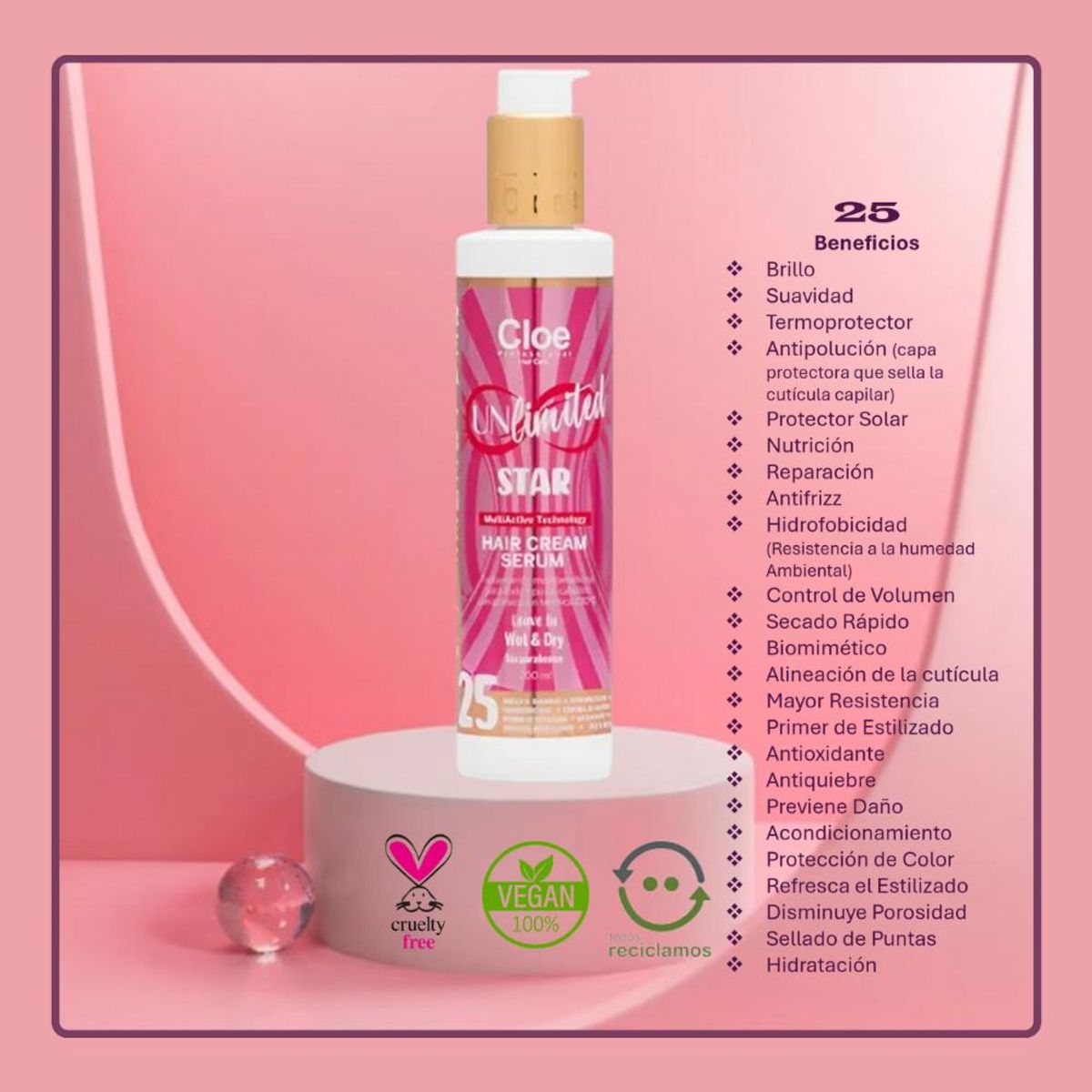 CLOE - Serum Cloe 25 Beneficios Unlimited Star 200ml