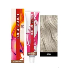 WELLA - Tinte Color Touch 8.81 Rubio Claro Perla Ceniza 60ml