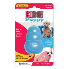 KONG - Juguete Puppy Para Perros Cachorros Talla S Hasta 9 Kg - Celeste