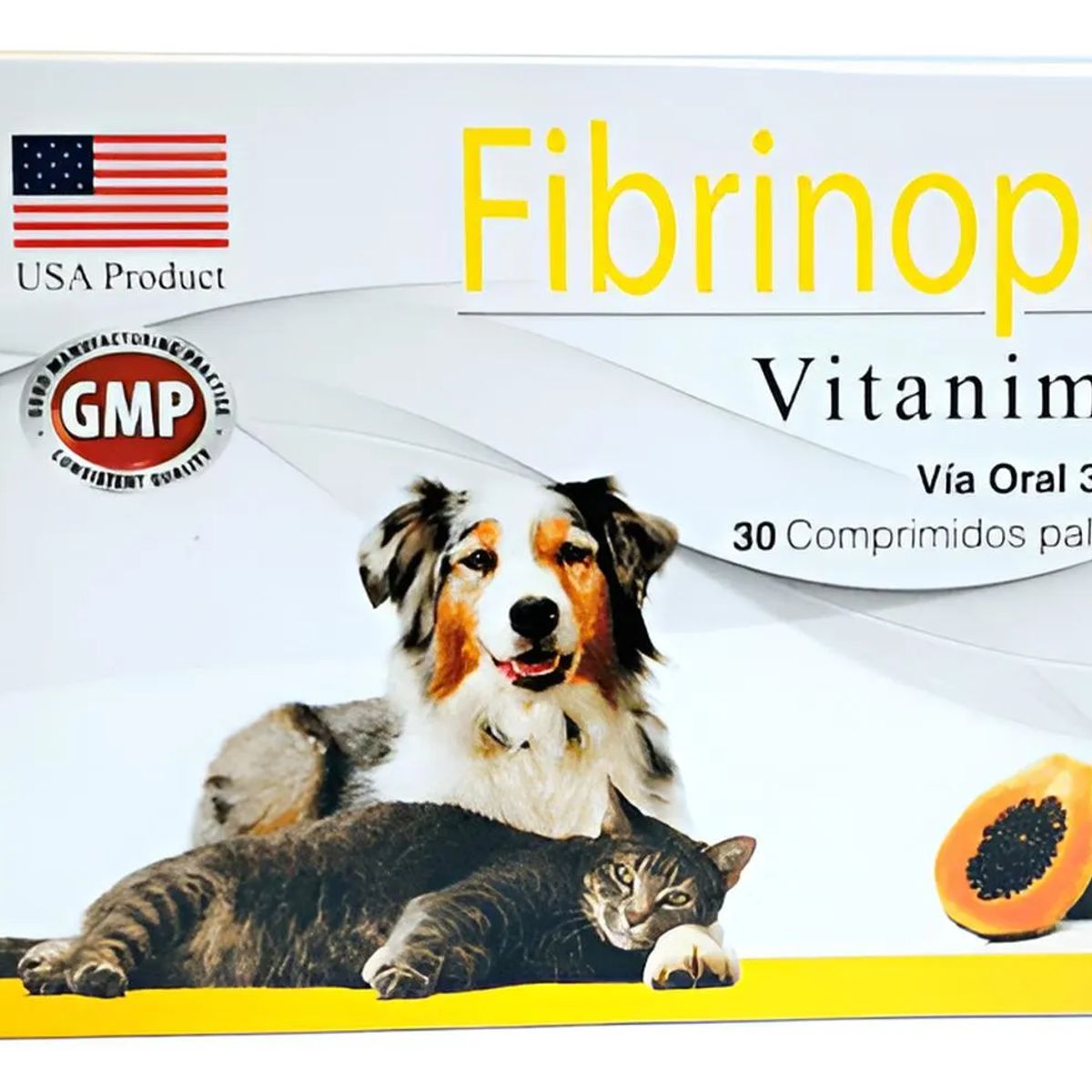 GENERICO - Fibrinopet Vitanimal Suplemento Perros Gatos 30 Comprimidos