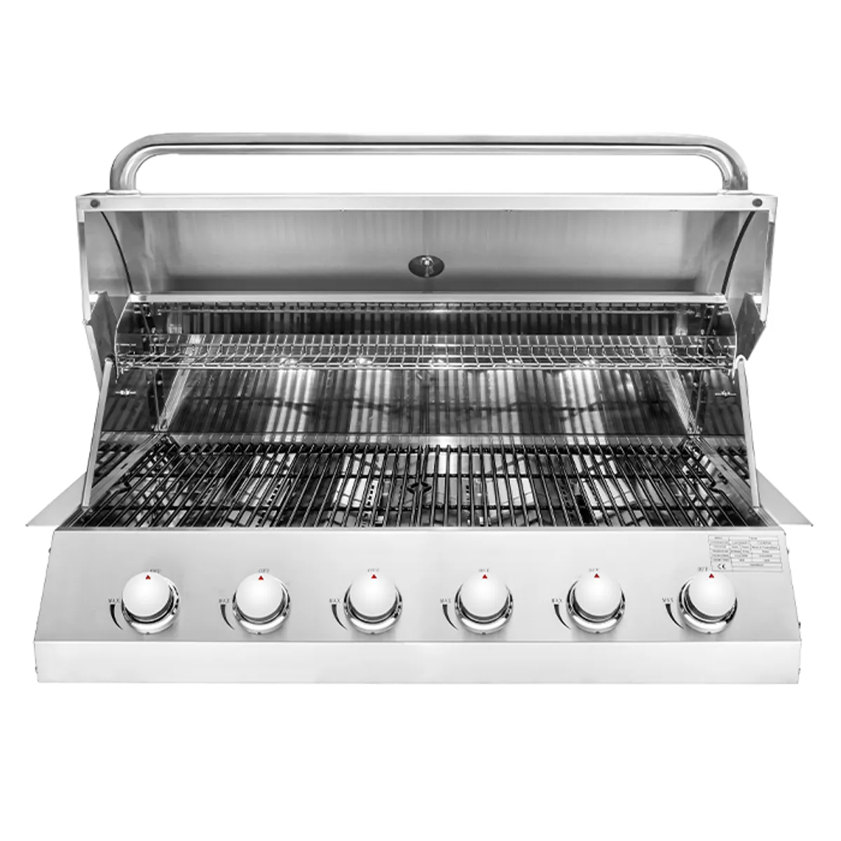 BBQ HOUSE - Parrilla a gas empotrable 6 quemadores