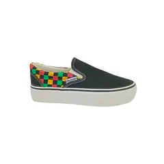 HERIEL - Zapatilla Negra Multicolor Slip on