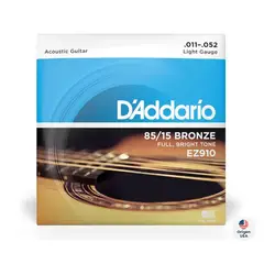 DADDARIO - Cuerdas Guitarra Acustica 011-052 Metal Ez910