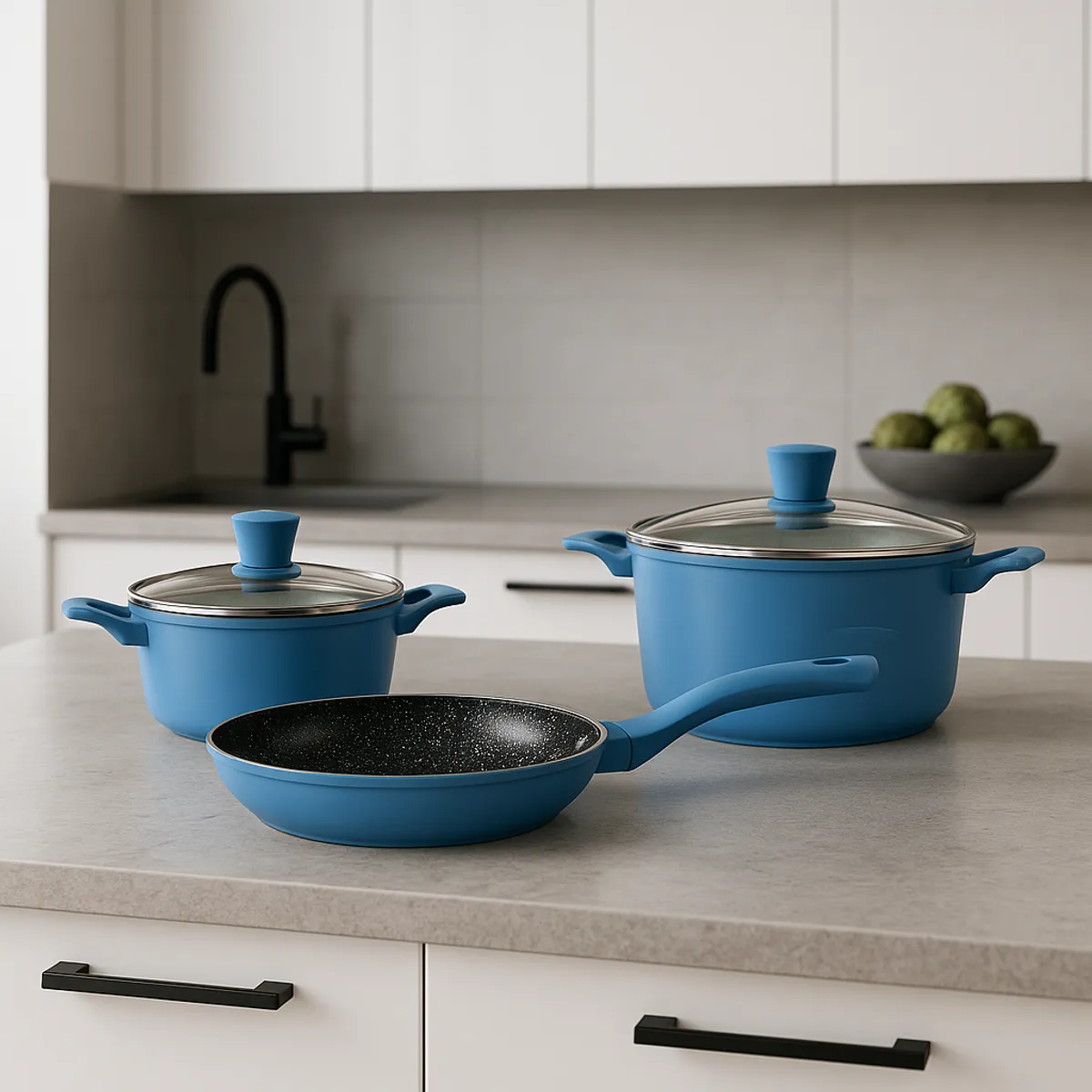 KITCHENWARE - BATERIA 5 PIEZAS ALUMINIO FORJADO BRISTOL SKY