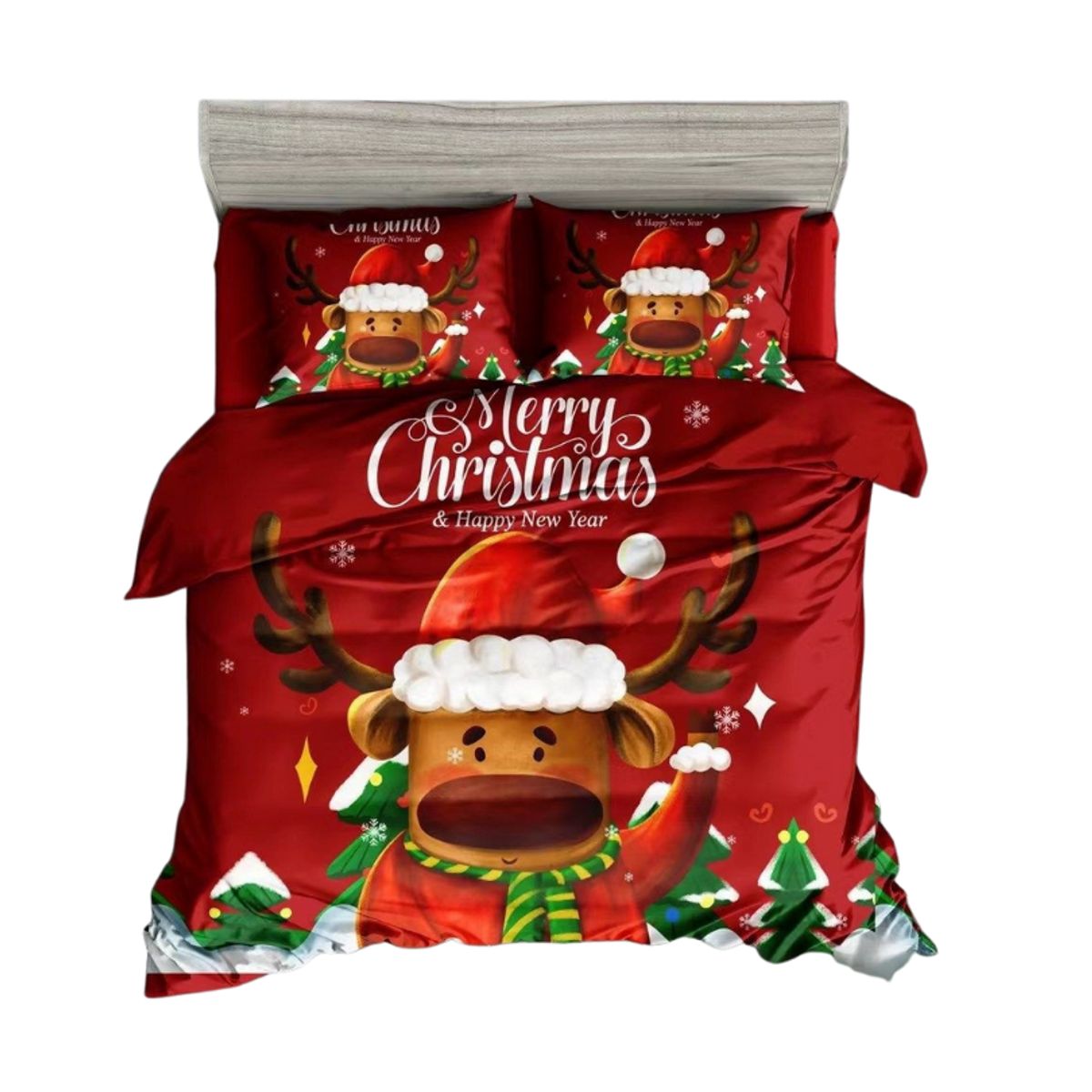 GENERICO - Cubrecama Con Diseños Navideños De Verano 2 Plazas 250x230cm