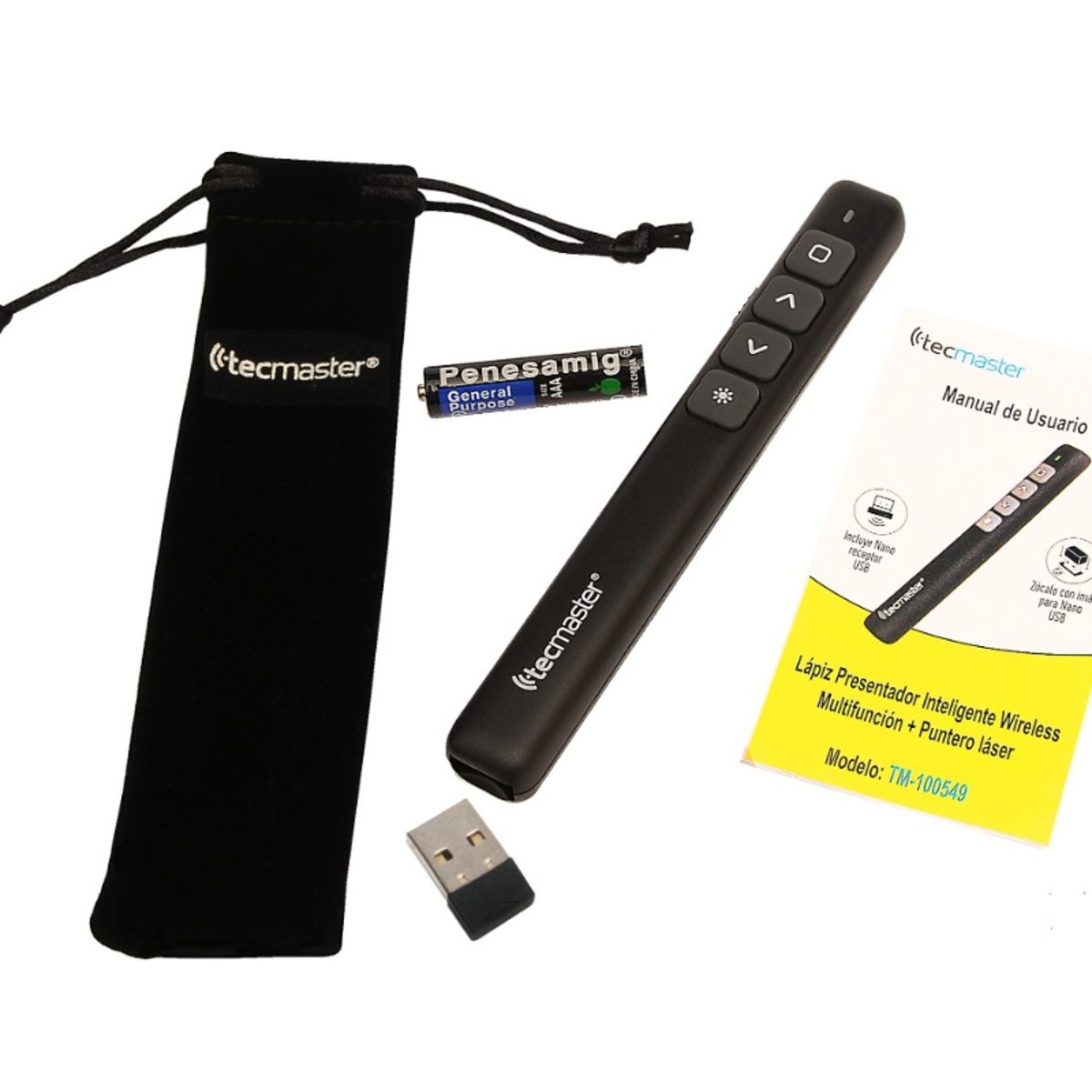 TECMASTER - Presentador Puntero Laser Diapositivas Powerpoint Ppt Tecmaster
