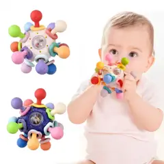 GENERICO - Juguete Pelota Sensorial Para Bebé 0 a 12m Montessori 4 En 1