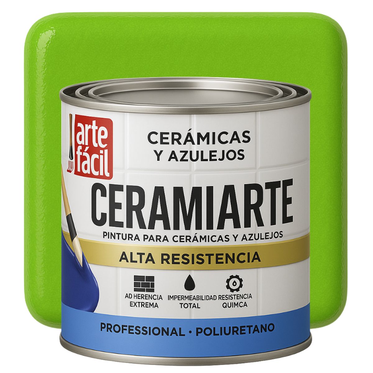 GENERICO - PINTURA CERAMICA AZULEJOS - 1-4 GALON VERDE LIMA