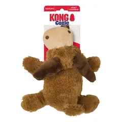 KONG - Juguete Para Perro Peluche Cozie Squeaks Sonido Talla M - Marron claro - Mediano