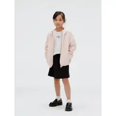CALVIN KLEIN - Falda Niña Logo Flare Negro