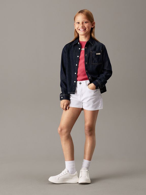 Short Nina Relaxed Denim Blanco Blanco 12