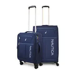 NAUTICA - Pack 2 maletas de tela S+M Valencia 10k y 20k azul
