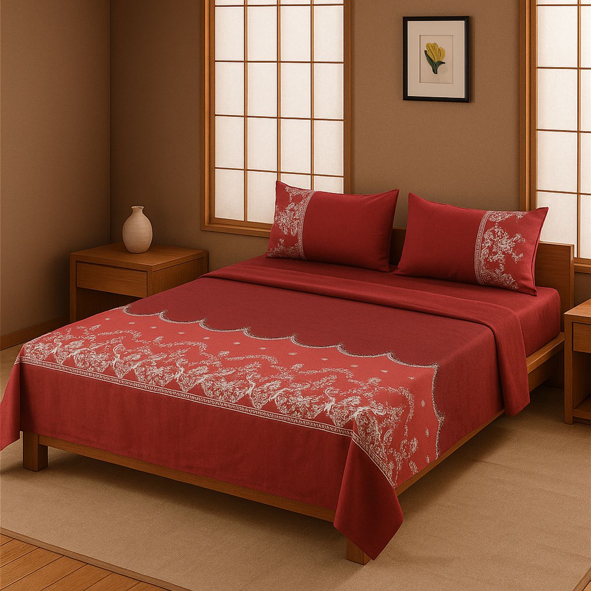 ARMONIA - Juego sábanas clásicas tipo 773 144 hilos KING 2½ P