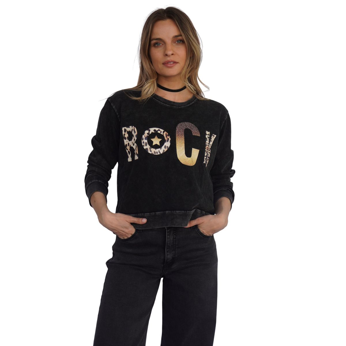 DIVINO JEANS - Polerón Nora I Negro Divino Jeans