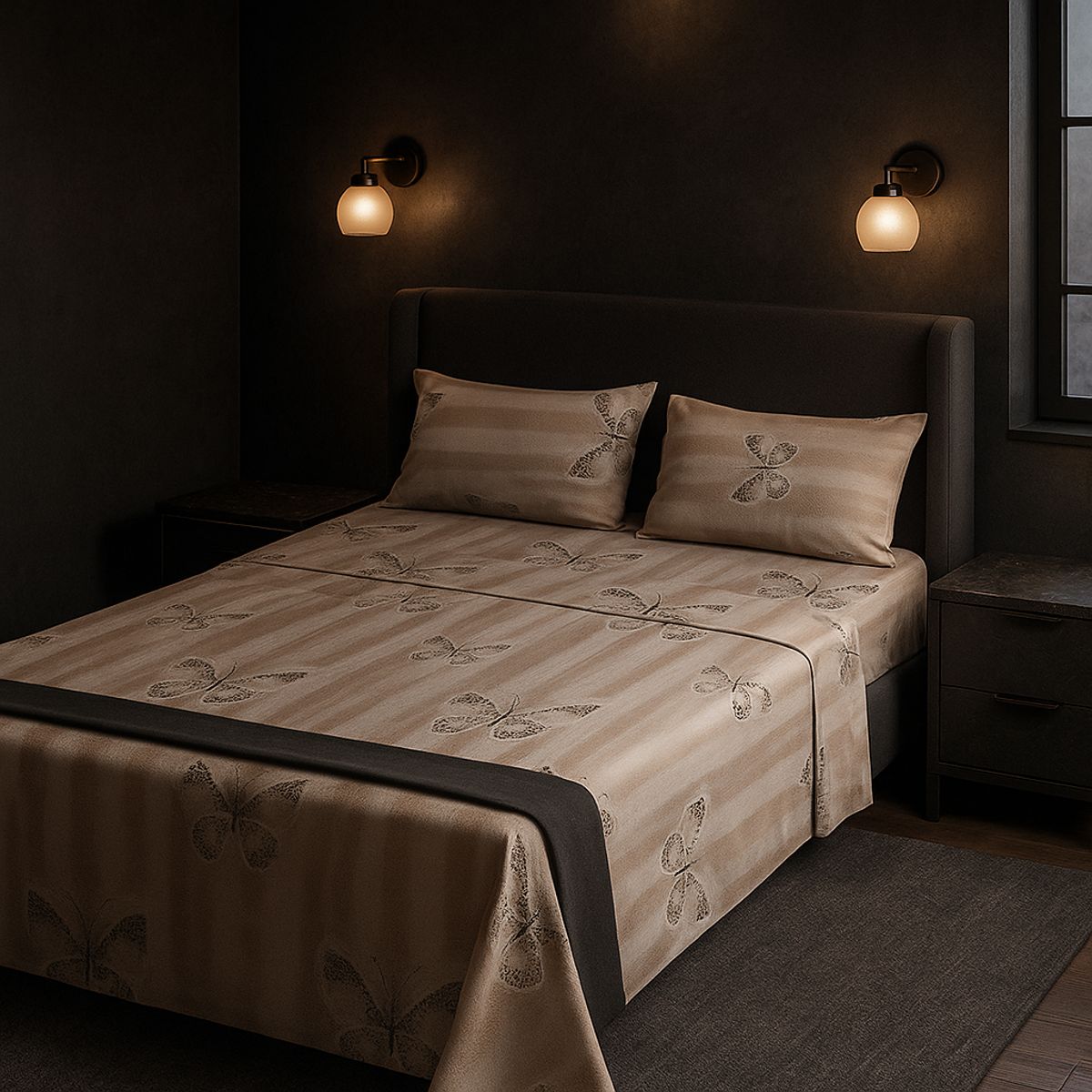 ARMONIA - Juego sábanas clásicas tipo 770 144 hilos KING 2½ P