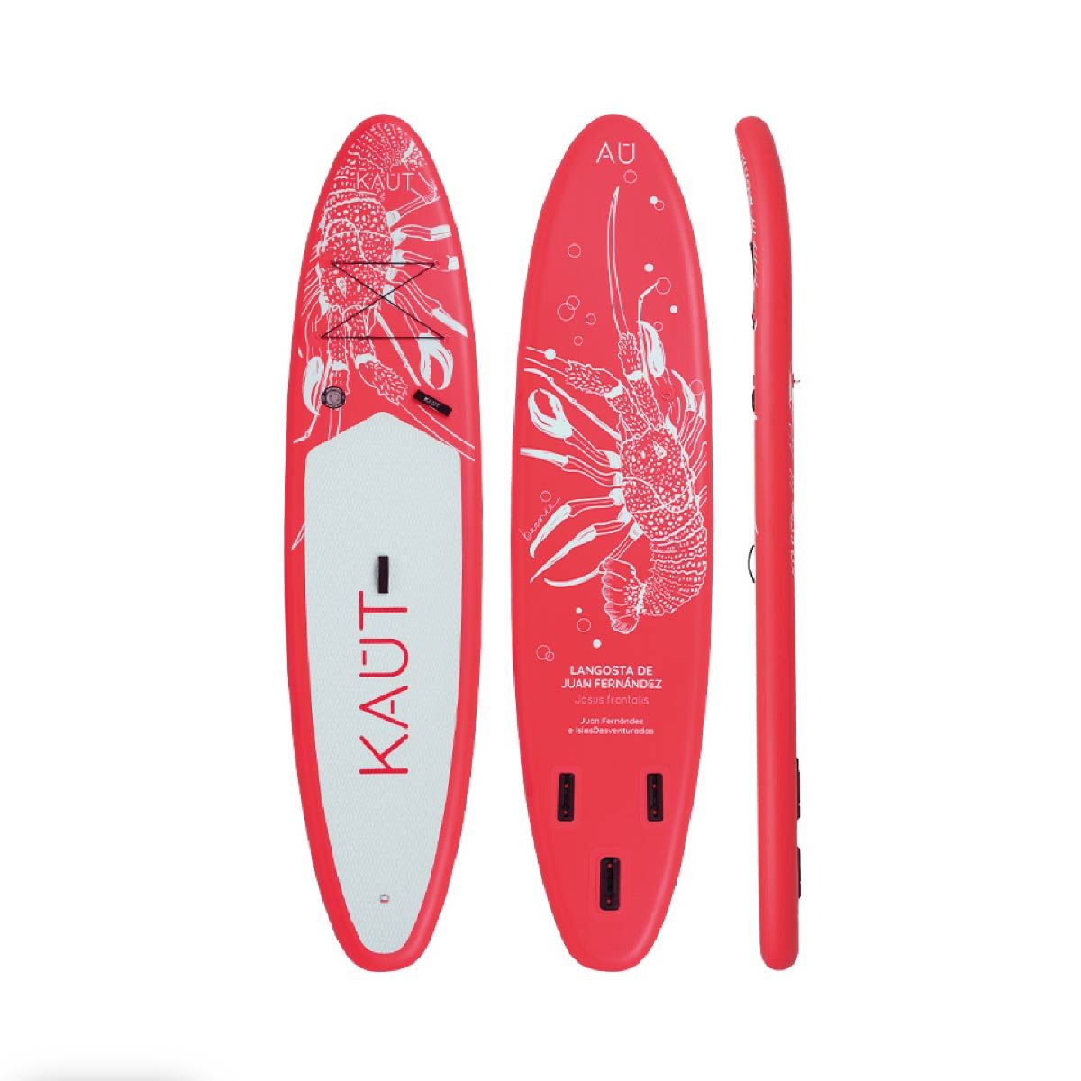 KAUT - Stand Up Paddle Inflable 10´ 6 Triple Quilla Capa Reforzada - Langosta