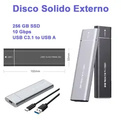 GENERICO - Disco Solido Externo 256 GB SSD M2