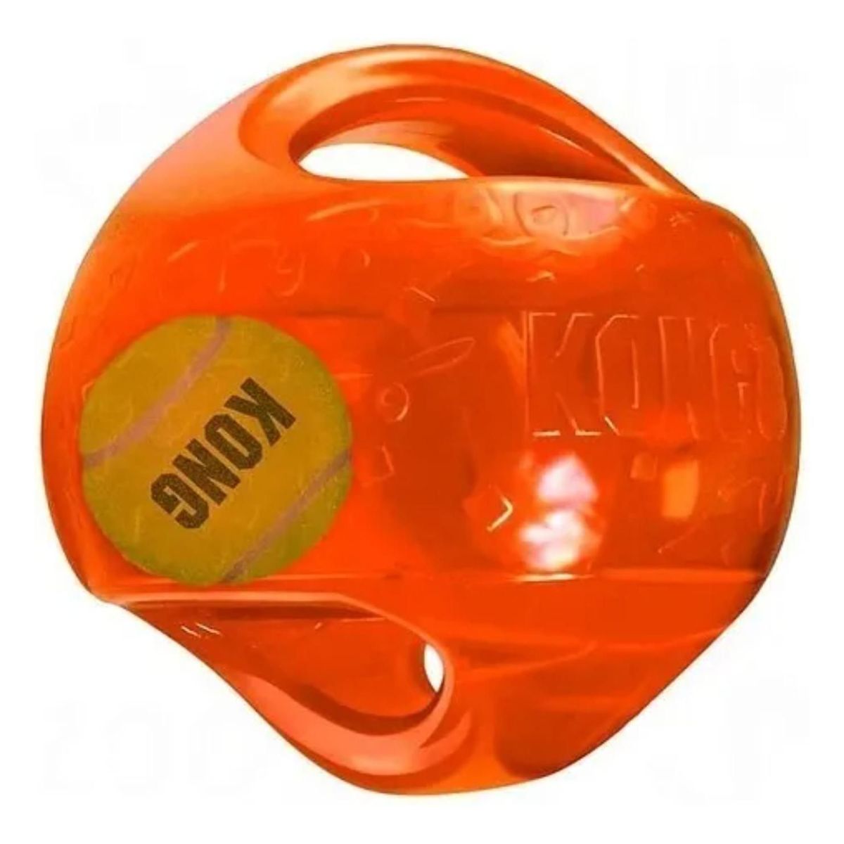 KONG - Pelota Jumbler Kong Para Mascotas - 14 Cm M/l Naranja